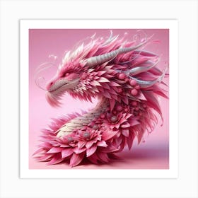 Pink Dragon 3 Art Print