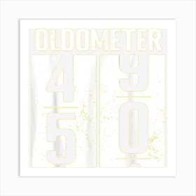 Minimalist Oldometer 50 Art Print