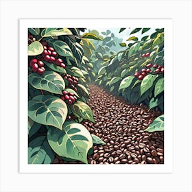 Coffee Beans 7 Art Print