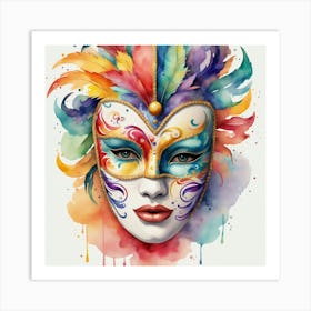 Carnival Mask 3 Art Print