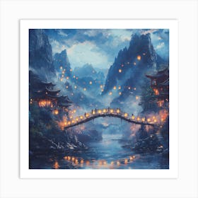 Chinese Lanterns Art Art Print