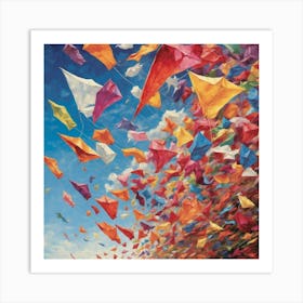 Kites In The Sky Art Print