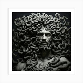 Medusa man Art Print