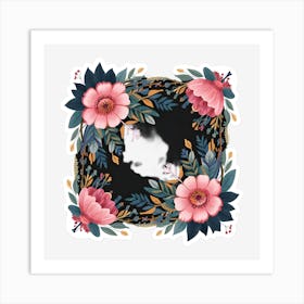 Floral Frame 3 Art Print