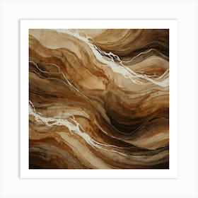 Abstract Wave Painting 14 Art Print