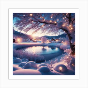 Winter Landscape Art Print