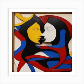 'The Kiss' Art Print