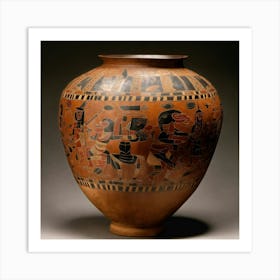 Aztec Vase Art Print