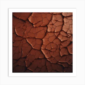 Cracked Surface Art Print