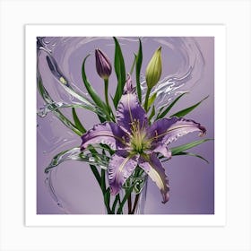 Purple Lily 1 Art Print