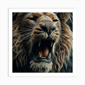 Roaring Lion Art Print