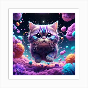 Cat In Space 1 Art Print