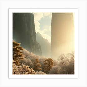 Sunrise In The Mountains 2 Art Print