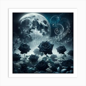 Black Roses Art Print