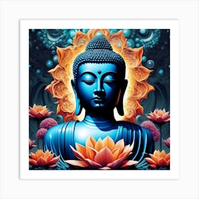 Buddha nirvana 1 Art Print
