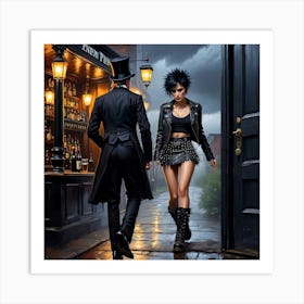 Man And A Woman Art Print