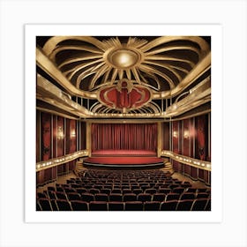 Theatre Interior 1 Art Print