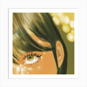 Eyes Of A Girl Art Print