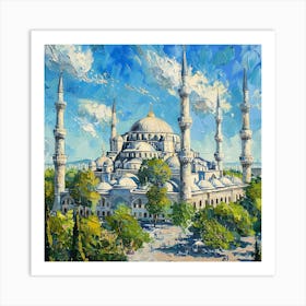 Blue Mosque 3 Art Print