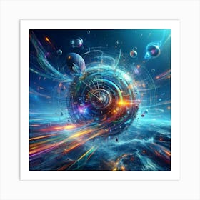 Abstract Space Background 1 Art Print