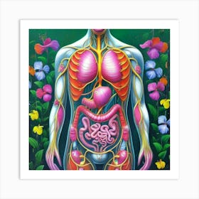 Organs Of The Human Body 11 Art Print