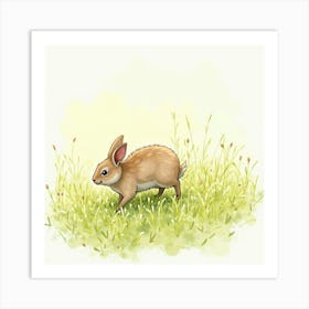 Rabbit In The Grass Art Print