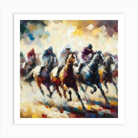 Horse Race 2 Art Print