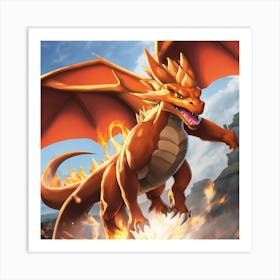 Dragon Battle Art Print