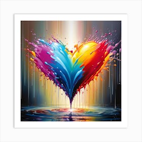 The loving heart Art Print