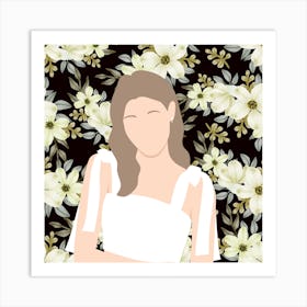 Flower Girl Poses (18) Art Print