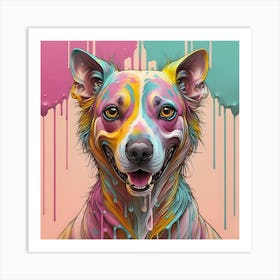 Colorful Dog Art Print