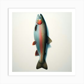 Rainbow Trout Fish Cabin Kitchen Restaurant  Art Print