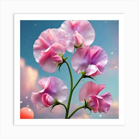 Sweet Peas Art Print