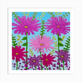 Chrysanthemums Art Print