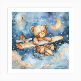 Teddy Bear In The Sky Art Print