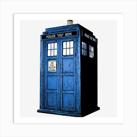 The Tardis Doctor Who Scifi Art Print