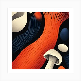 Mushroom Painting 1 Art Print