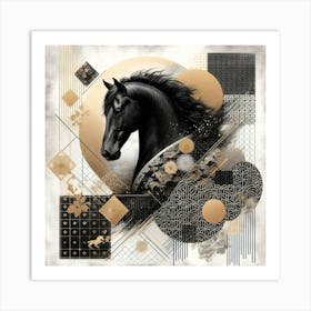 Creative Horse Beauty Illustration Nr 174 Art Print