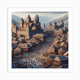 Medieval castle Art Print