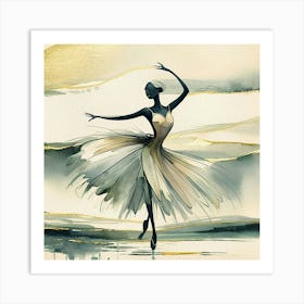 Ballerina Painting Art Print