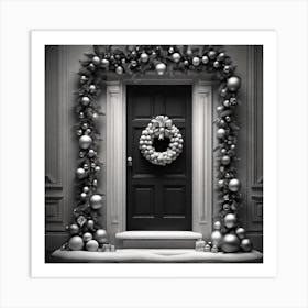 Christmas Door 58 Art Print