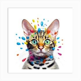 Bengal Cat Art Print