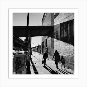 Street Photography In The Bronx Art Print