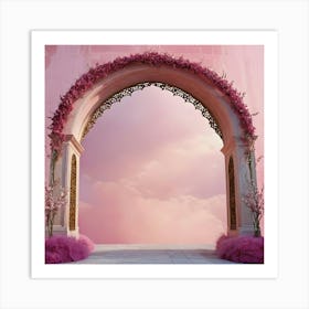 Pink Archway 1 Art Print