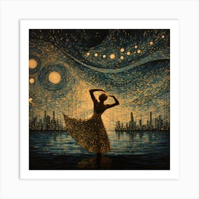 Ballerina Practicing A Pirouette Art Print