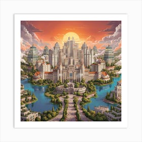 Cityscape 1 Art Print