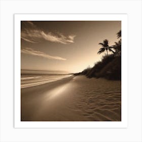 Sunset At The Beach 404 Art Print