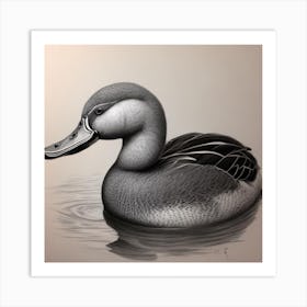 Yellow billed duck Art Print