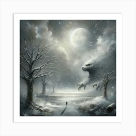 Monster In The Snow Poster