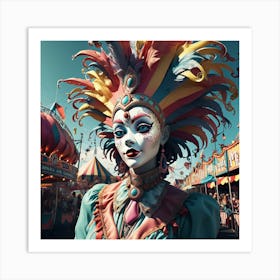 Carnival Worker Art Print